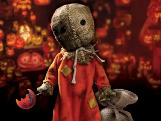 😊 fc77f1de Sam Trick 'r Treat halloween, horror, movie, character, mask, trick r treat, sam telegram sticker