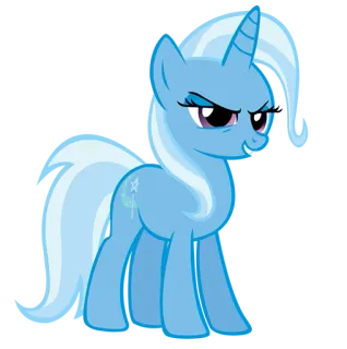 😈 0bc697c1 Trixie My Little Pony Poni, Kartun, Trixie, My Little Pony, Unicorn telegram sticker
