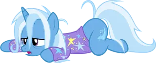 😩 ad7a825f Trixie Lulamoon My Little Pony Trixie Lulamoon, kuda poni, kelelahan, My Little Pony telegram sticker