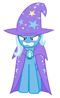 😡 bec7633d Trixie Lulamoon My Little Pony poni, penyihir, sihir, kartun, kuda telegram sticker
