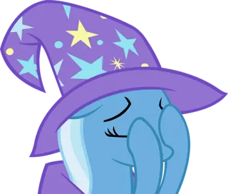 🙈 f366e186 Trixie Lulamoon My Little Pony Trixie Lulamoon, Poni, Penyihir, Lucu, My Little Pony telegram sticker