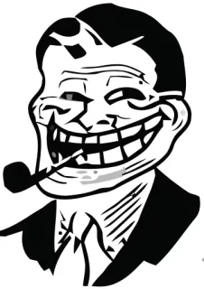 😂 c1588c69 Trollface Мем, Тролль, Интернет, Комикс, Выражение whatsapp sticker