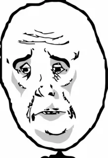 😂 fcca481a Мем, Лицо, Грустный, Выражение whatsapp sticker