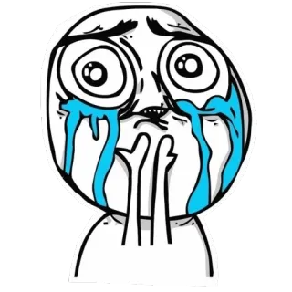 😭 209779d6 Meme, Llorando, Triste, Emocional, Cara whatsapp sticker