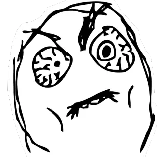 😣 897d1a8d Cara de furia, Meme, Internet, Divertido, Enfadado whatsapp sticker