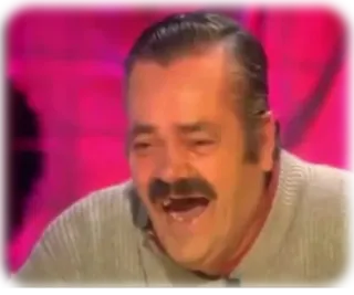 😂 3105fc75 man, laughing, meme, funny, joke, portrait telegram sticker