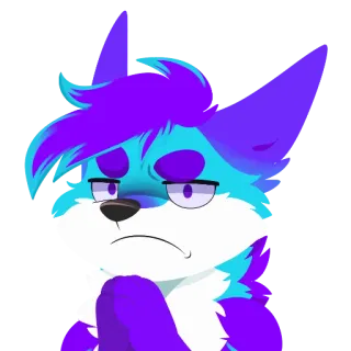 🙏 8b84793c Furry, Renard, Anthropomorphe, Personnage, Art numérique, Autocollant telegram sticker