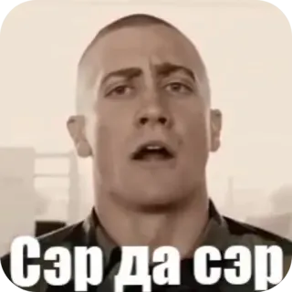 🧍 16c36211 Сэр да сэр Meme, Militär, Soldat, Humor telegram sticker