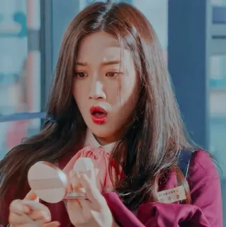 💄 4782c649 Frau, Make-up, Schönheit, Koreanisch, Überraschung, Schockiert telegram sticker