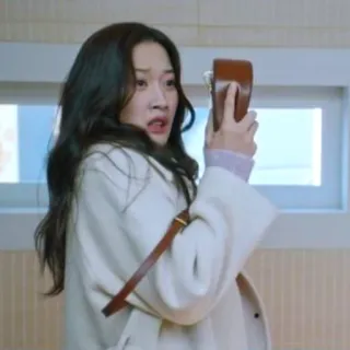 💕 17e73f1a wanita, ekspresi, kejutan, kamera, potret, orang telegram sticker