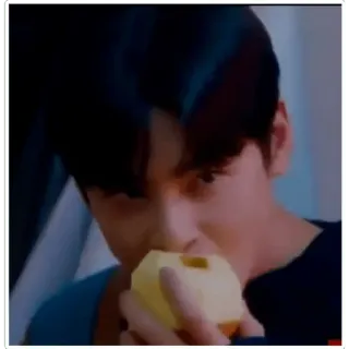 🤬 2b32d7a5 吃, 苹果, 男人, 食物 telegram sticker