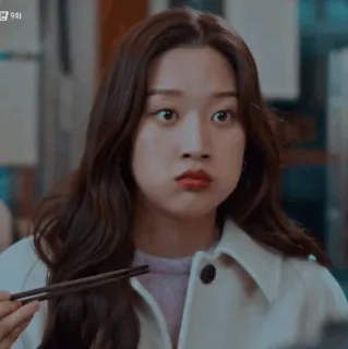 😕 8074d7a5 9화 женщина, еда, палочки, смешно, лицо, мультфильм whatsapp sticker