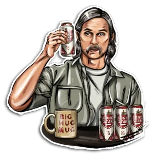 True Detective telegram stickers