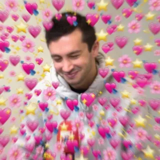 😊 bdf3fbe7 Tyler Joseph Tyler Joseph, Twenty One Pilots, trái tim, ngôi sao, hoa whatsapp sticker