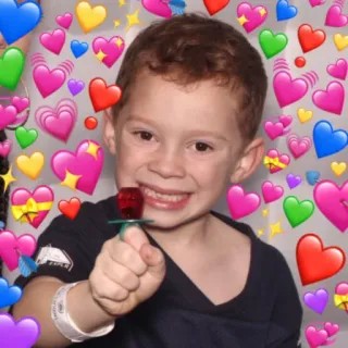 👶 c0aee607 trái tim, trẻ em, dễ thương, tình yêu, ngọt ngào whatsapp sticker