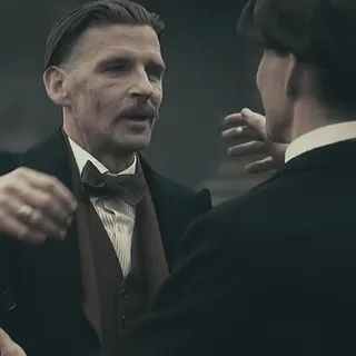 🫂 5aeeb3a2 man, hug, formal wear, friendship, vintage style telegram sticker