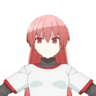 💪 9c810cb0 anime, manga, girl, red hair, character telegram sticker