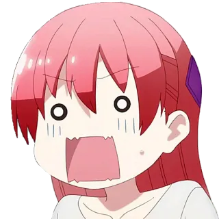 😱 d4569512 Tsukasa Yuzaki Tonikaku Kawaii anime, manga, shocked, surprised, cartoon, female telegram sticker