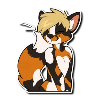 😊 6bf13e3d เฟอร์รี่, สุนัขจิ้งจอก, สัตว์, การ์ตูน, น่ารัก, ตัวละคร telegram sticker