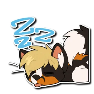 💤 e873fe62 Zzz นอนหลับ, เหนื่อย, การ์ตูน, หมา, น่ารัก, ฝัน telegram sticker