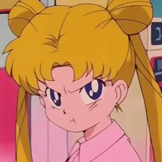 🌙 f1178903 Sailor Moon Anime, Hoạt hình, Tức giận, Thủy thủ Mặt Trăng telegram sticker