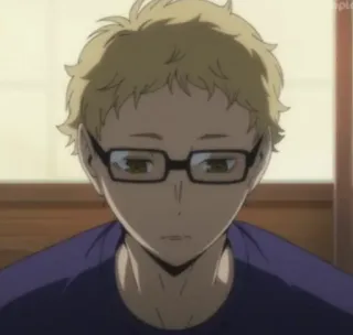 ✨ 8b690d98 Kei Tsukishima Haikyuu!! 애니메이션, 하이큐, 츠키시마 케이, 츳키, 배구 telegram sticker