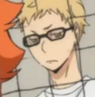 ✨ dfb5e0a5 Kei Tsukishima Haikyuu!! 애니메이션, 만화, 하이큐!!, 츠키시마, 츠키시마 케이 telegram sticker