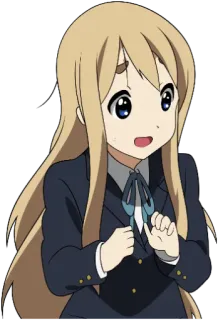 🙄 af877624 Tainaka Ritsu K-On! Anime, Fille, Mignon, Étudiante, Japonais, Personnage, Expression telegram sticker