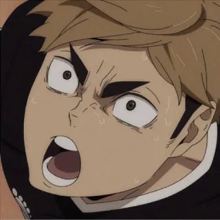🍯 19b74e09 Osamu Miya Haikyuu!! Anime, Haikyuu, Osamu Miya, Volleyball, Sport telegram sticker