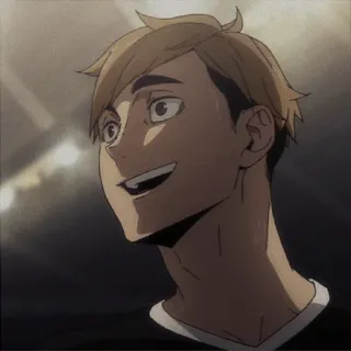 🍯 2e84859e Atsumu Miya Haikyuu!! Anime, Haikyuu, Atsumu, Miya, Volleyball telegram sticker