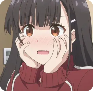 🤯 54386c93 Anime, Dziewczyna, Słodkie, Zszokowany, Kreskówka, Manga, Animacja whatsapp sticker