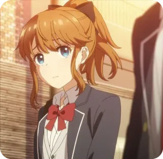 🤨 764032ec Anime, Dziewczyna, Mundur szkolny, Słodki, Postać, Kreskówka whatsapp sticker