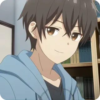 😏 7ad7ea76 Anime, Kreskówka, Chłopak, Postać, Ilustracja whatsapp sticker