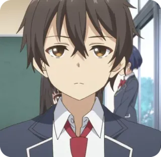 😒 8daa6ef7 Anime, Postać, Mundur szkolny whatsapp sticker