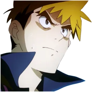 😠 5b900eee anime, cartoon, angry, character whatsapp sticker