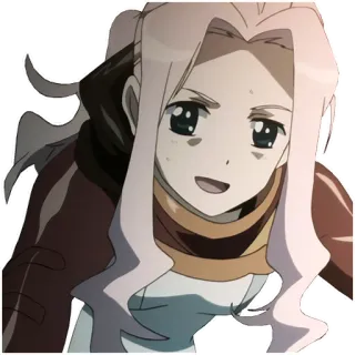 😅 a9b323c7 anime, girl, smile, cute, cartoon whatsapp sticker