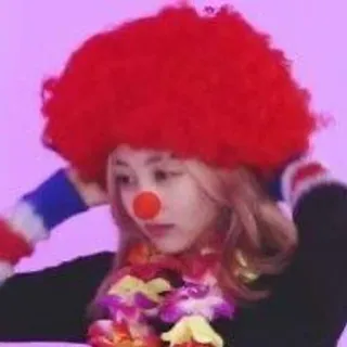 🤡 01c63bb6 clown, costume, parrucca, naso rosso, trucco, festa, intrattenimento telegram sticker