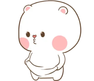 🐽 3d6122b6 귀여운, 곰, 만화, 동물, 카와이, 사랑스러운, 캐릭터 telegram sticker