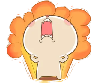 🐽 521587d0 화난, 소리치는, 만화, 표정, 분노, 외침 telegram sticker