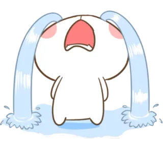 🐽 fe498fb4 울음, 슬픈, 눈물, 흰색, 만화, 화난 telegram sticker
