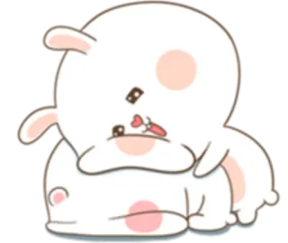 😊 ce8aa1a8 กระต่าย, น่ารัก, สัตว์, การ์ตูน, บันนี่ telegram sticker