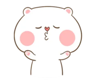 😚 20ea3850 หมี, น่ารัก, จูบ, หัวใจ, สัตว์ whatsapp sticker