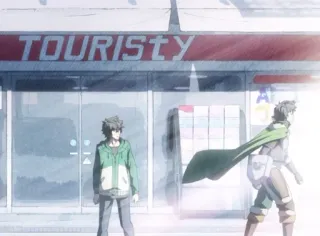 ❤️‍🔥 67c243ac TOURISTY Anime, Magasin, Touriste, Ville, Personnages, Extérieur whatsapp sticker