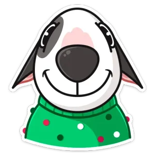 ☺️ 7868c314 dog, animal, cartoon, sticker, pet, puppy telegram sticker