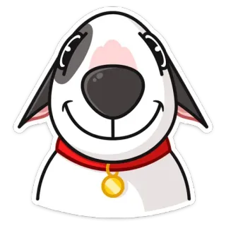 ☺️ 27a3d91a หมา, สัตว์, สัตว์เลี้ยง, การ์ตูน, สติกเกอร์ telegram sticker