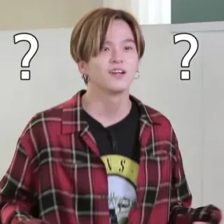 🧐 4f4ef538 persoon, vraag, verwarring, man, flanel, uitdrukking telegram sticker