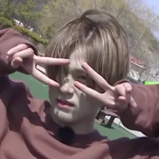 ✌ 7527e5cf vredesteken, jong persoon, jeugd, binnen, buiten telegram sticker