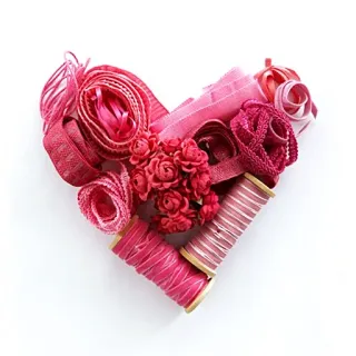 💘 18a782b8 heart, love, ribbon, pink, craft, romantic, valentine's day telegram sticker