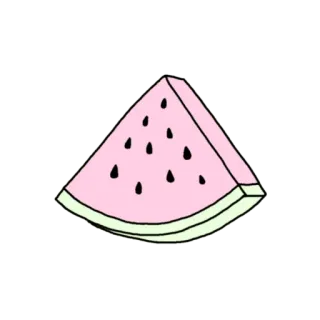 🍉 13e78461 watermeloen, fruit, roze, eten, zomer, sticker, zoet whatsapp sticker