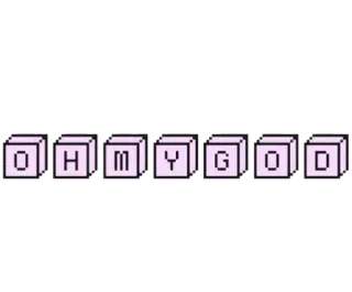 😮 2d6eebe9 OH MY GOD uitroep, oh mijn god, tekst, uitdrukking whatsapp sticker